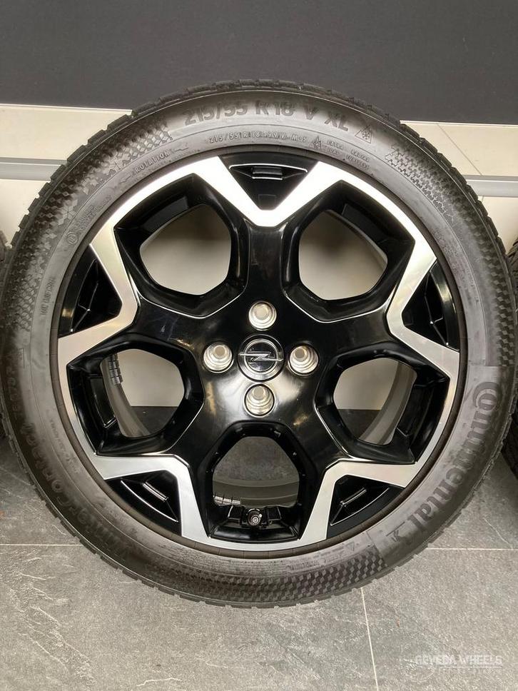 18” originele Opel Mokka velgen + winterbanden 4x108 9835097, Auto-onderdelen, Banden en Velgen, Banden en Velgen, Winterbanden
