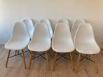 Scandinavische witte stoelen 8, Huis en Inrichting, Stoelen, Ophalen, Gebruikt, Wit, Metaal