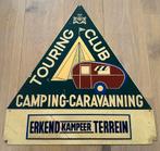 Vintage 60/70’s camping bord. Touring club belgium, Collections, Marques & Objets publicitaires, Enlèvement ou Envoi, Utilisé