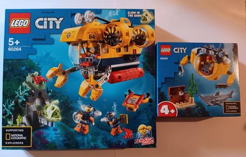 LOT Lego 60264 + 60263 Sous-marin d'exploration + Mini sous-, Enfants & Bébés, Jouets | Duplo & Lego, Neuf, Lego, Ensemble complet