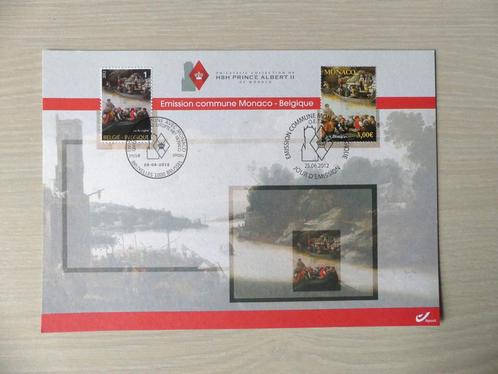 Herdenkingskaart 2012 :  België / Monaco (4254), Postzegels en Munten, Postzegels | Europa | België, Kunst, Ophalen of Verzenden