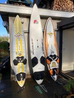 Ouder windsurf materiaal: boards, zeilen, masten, Watersport en Boten, Ophalen, Gebruikt, Overige typen, Met draagtas