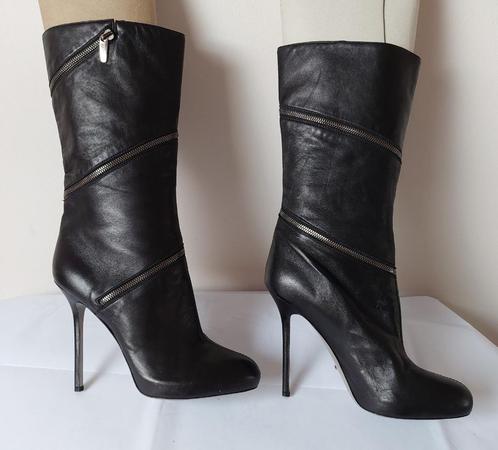 909B* SERGIO ROSSI sexy bottes noires de luxe full cuir (41), Vêtements | Femmes, Chaussures, Neuf, Bottes hautes, Noir, Envoi