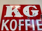 KG KOFFIE emaille reclamebord, Ophalen of Verzenden