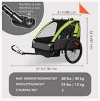 Fietskar baby tot kleuter, Fietsen en Brommers, Ophalen, Zo goed als nieuw, 2 kinderen, Opvouwbaar