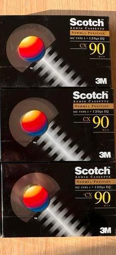 Audiocassettes Scotch beschikbaar voor biedingen