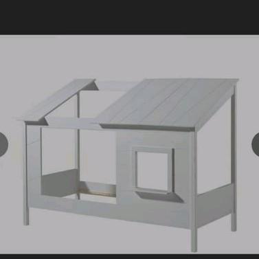 Vipack wit houten hutbed 90x200cm, Huis en Inrichting, Slaapkamer | Boxsprings, Zo goed als nieuw, Wit, Ophalen