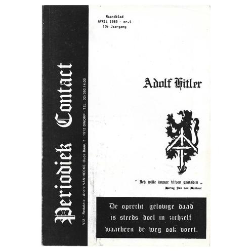 Periodiek contact - Nr. 4 1989, Verzamelen, Militaria | Tweede Wereldoorlog, Overige soorten, Boek of Tijdschrift, Ophalen of Verzenden
