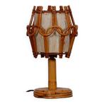 Lampe de chevet bambou Louis Sognot 50's-60's, Enlèvement ou Envoi, Comme neuf, Tissus