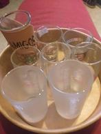 8 shotglaasjes, Verzamelen, Glas en Drinkglazen, Ophalen, Zo goed als nieuw, Borrel- of Shotglas