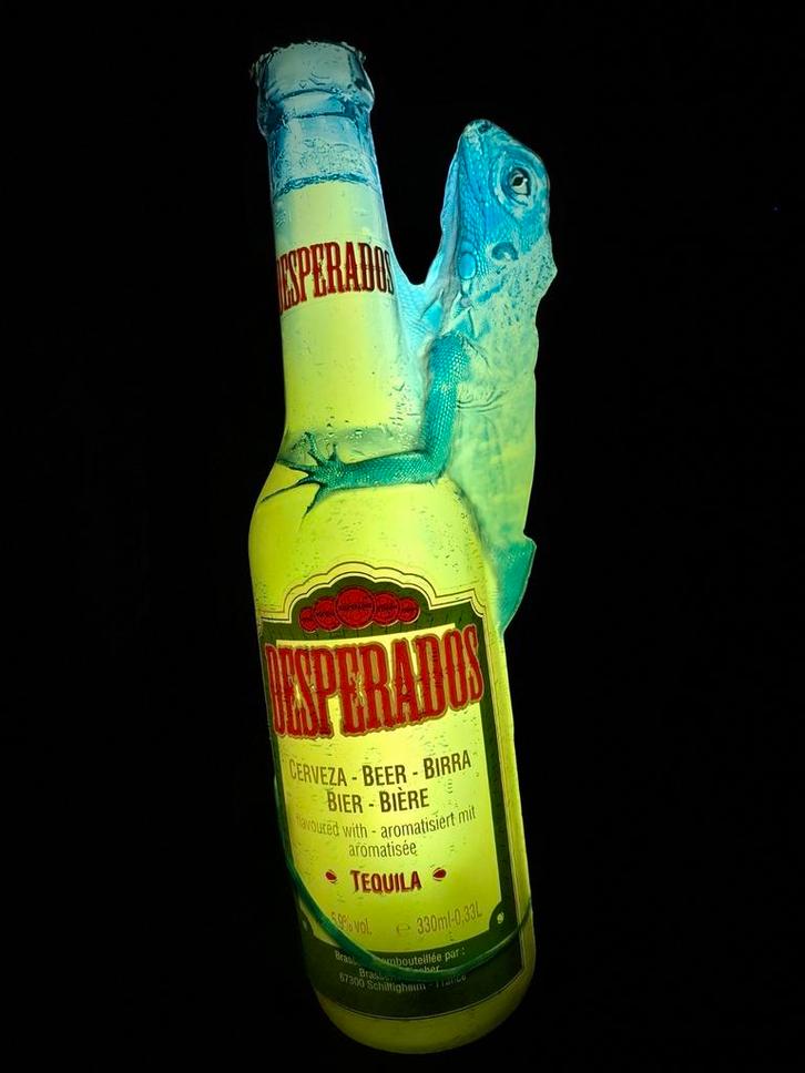 Prachtige lichtreclame Desperados, Verzamelen, Merken en Reclamevoorwerpen, Zo goed als nieuw, Lichtbak of (neon) lamp, Ophalen of Verzenden