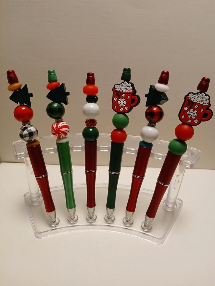 Kralen pen kerst, Verzamelen, Pennenverzamelingen, Ophalen of Verzenden