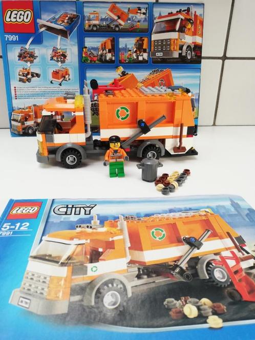 lego 7991 Recycling Truck, Kinderen en Baby's, Speelgoed | Duplo en Lego, Lego, Complete set, Ophalen of Verzenden