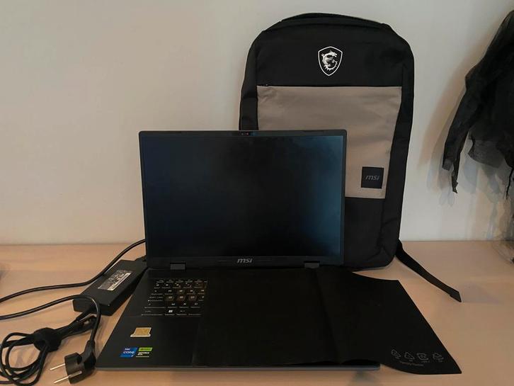 MSI Sword 17, Informatique & Logiciels, Ordinateurs portables Windows, Comme neuf, 17 pouces ou plus, SSD, 16 GB, Gaming, Enlèvement