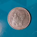 België 5 frank zilver Leopold II 1867 - zonder • na F, Postzegels en Munten, Munten | België, Zilver, Ophalen of Verzenden, Losse munt