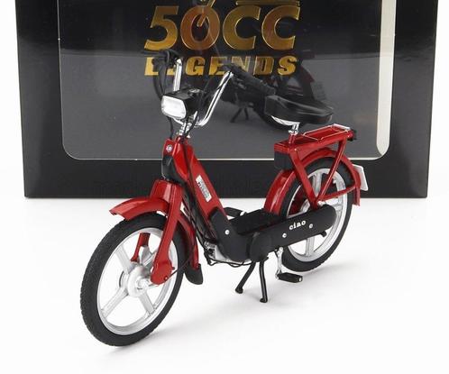 Vespa Piaggio Ciao red brommer 1:10, Hobby en Vrije tijd, Modelauto's | 1:5 tot 1:12, Nieuw, Motor, 1:9 t/m 1:12, Verzenden