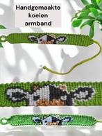 Handgemaakte armband koe groen one size, Verzenden, Nieuw, Groen, Overige materialen