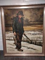Kunst schilderij "De jager" Flor De Raet, Ophalen