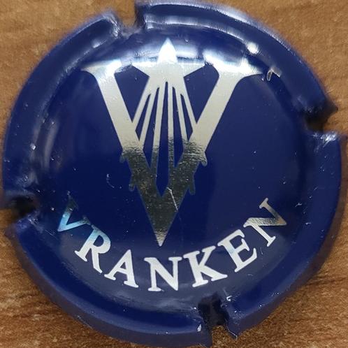 Champagnecapsule VRANKEN Donkerblauw & zilver nr.16, Verzamelen, Wijnen, Nieuw, Champagne, Frankrijk, Ophalen of Verzenden