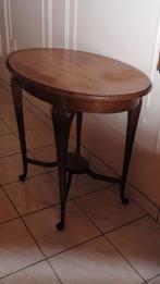 Hoge oude  ovale massief eiken salontafel Lodewijk XV stijl, Enlèvement