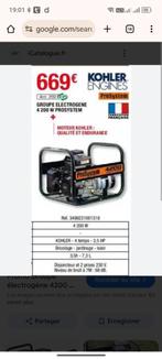 Groupe électrogène 4200 watts en 220 volts, Enlèvement, Neuf
