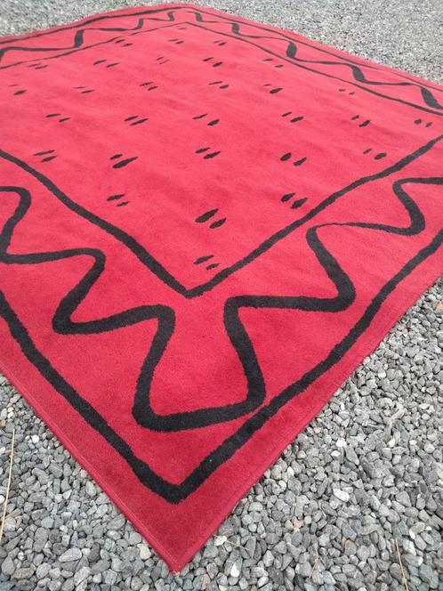 1980s vintage Postmodern design tapijt 200 x 200cm signed, Huis en Inrichting, Stoffering | Tapijten en Vloerkleden, Gebruikt