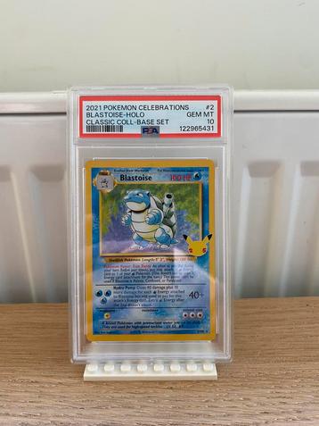 Blastoise Holo PSA10 - Pokemon kaart beschikbaar voor biedingen