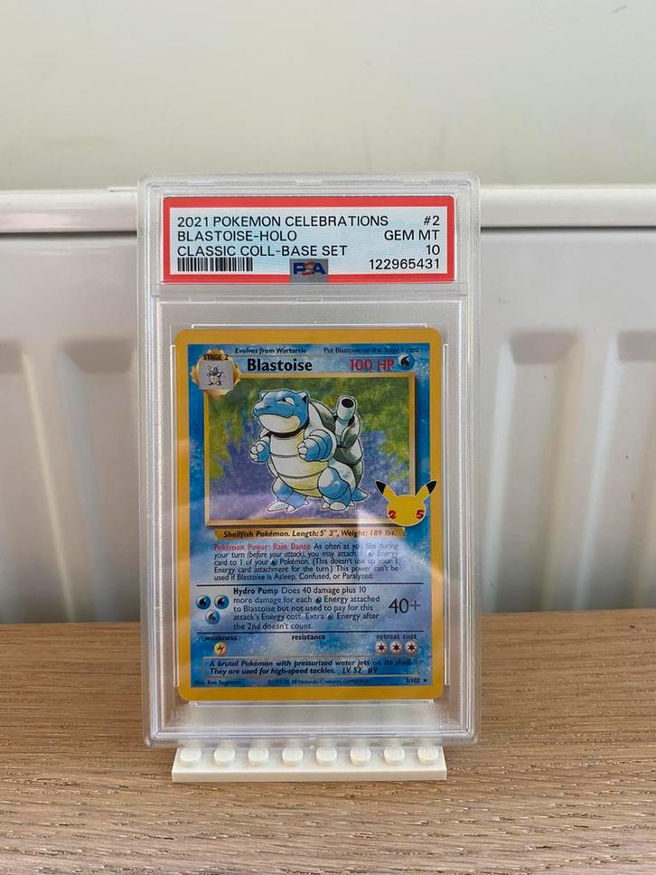 Blastoise Holo PSA10 - Pokemon kaart, Hobby en Vrije tijd, Verzamelkaartspellen | Pokémon, Nieuw, Losse kaart, Foil, Ophalen of Verzenden