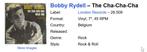 Bobby Rydell The CHA-CHA-CHA, Ophalen, Gebruikt, 7 inch, Single