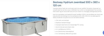 Piscine intégrée/encastrée Bestway Hydrium 550/360/120 cm disponible aux enchères