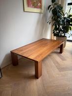 Massief notenhouten salontafel – i.d.s.v. Arco Essenza, Huis en Inrichting, Ophalen, Gebruikt, 100 tot 150 cm, 50 tot 100 cm