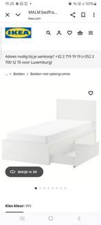 Ikea Malm 1 persoonsbed, Huis en Inrichting, Slaapkamer | Bedden, Ophalen, Zo goed als nieuw