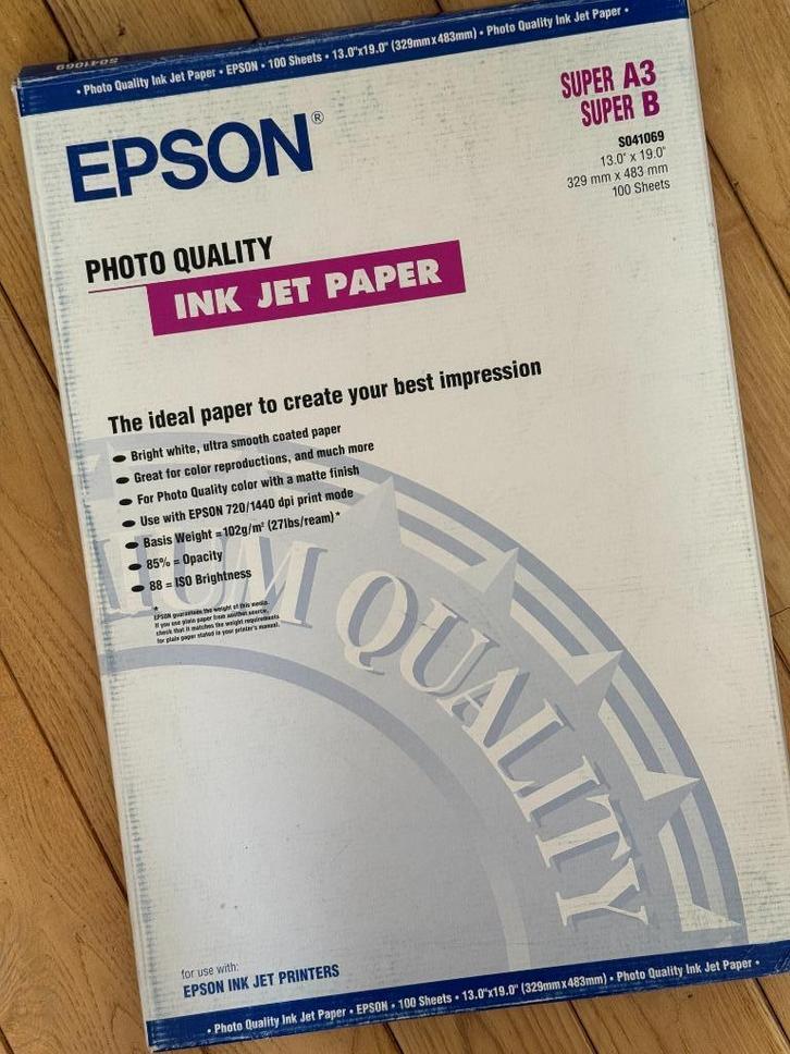 Fotopapier Epson S041069  Super A3, Audio, Tv en Foto, Fotografie | Fotopapier, Nieuw, Ophalen of Verzenden