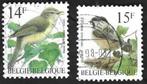 2 Postzegels België 1995 Vogels, Frankeerzegel, Ophalen of Verzenden, Gestempeld, Gestempeld
