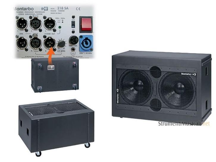 MONTARBO 218 SA, Audio, Tv en Foto, Luidsprekerboxen, Zo goed als nieuw, Overige typen, 120 watt of meer, Ophalen
