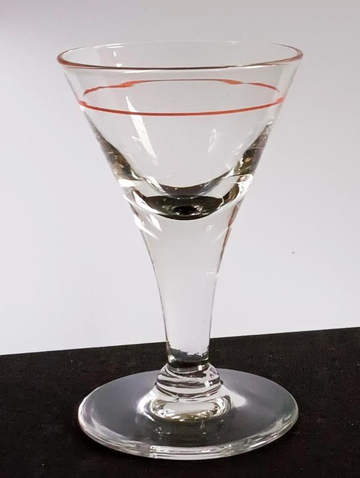 vintage likeur wodka jenever glas glaasje, Antiek en Kunst, Antiek | Glaswerk en Kristal, Ophalen of Verzenden