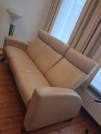Stressless lederen driezit in nieuwe staat, Huis en Inrichting, Ophalen, Minder dan 75 cm, Driepersoons, Hout