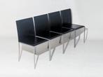 eetkamerstoelen Calligaris Italy 4x, Ophalen, Gebruikt, Zwart, Minimal Italian design