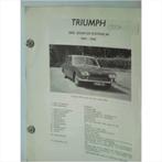 Triumph 2000 Vraagbaak losbladig 1964-1966 #1 Nederlands, Utilisé, Enlèvement ou Envoi