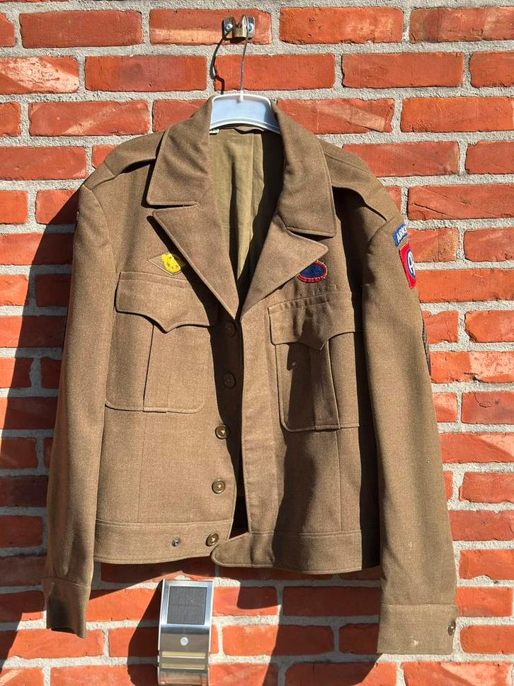 Origineel WWII M1944 Wool Field Jacket – 82nd Airborne (505, Collections, Objets militaires | Seconde Guerre mondiale, Enlèvement ou Envoi