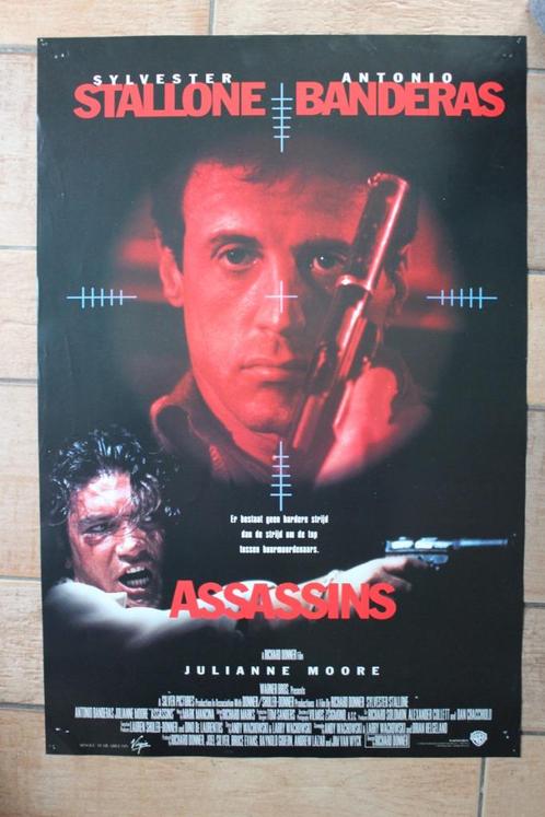 filmaffiche Sylvester Stallone Assassins 1995 filmposter, Verzamelen, Posters, Zo goed als nieuw, Film en Tv, A1 t/m A3, Rechthoekig Staand