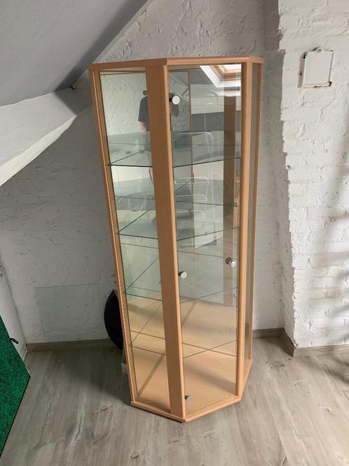 Virtine Hoekkast Beukenhouten look, Antiek en Kunst, Antiek | Meubels | Kasten, Ophalen