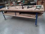 Werktafels mobiel met remmen., Ophalen, Zo goed als nieuw, 120 tot 170 cm