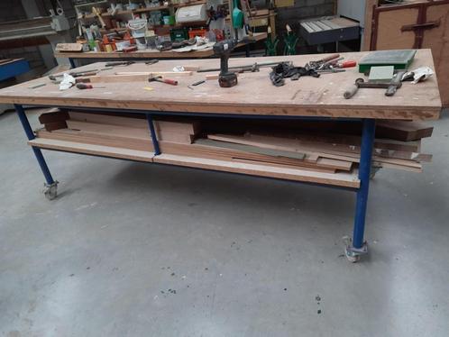 Werktafels mobiel met remmen., Doe-het-zelf en Bouw, Werkbanken, Zo goed als nieuw, 120 tot 170 cm, Ophalen
