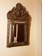 Oude koperen spiegel., Antiek en Kunst, Ophalen of Verzenden