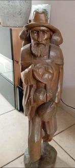 Authentiek teak wood beeld midden jaren 1800., Ophalen