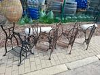 Smeedijzeren naaimachine onderstellen ! Zeer decoratief, Tuin en Terras, Ophalen, Zo goed als nieuw