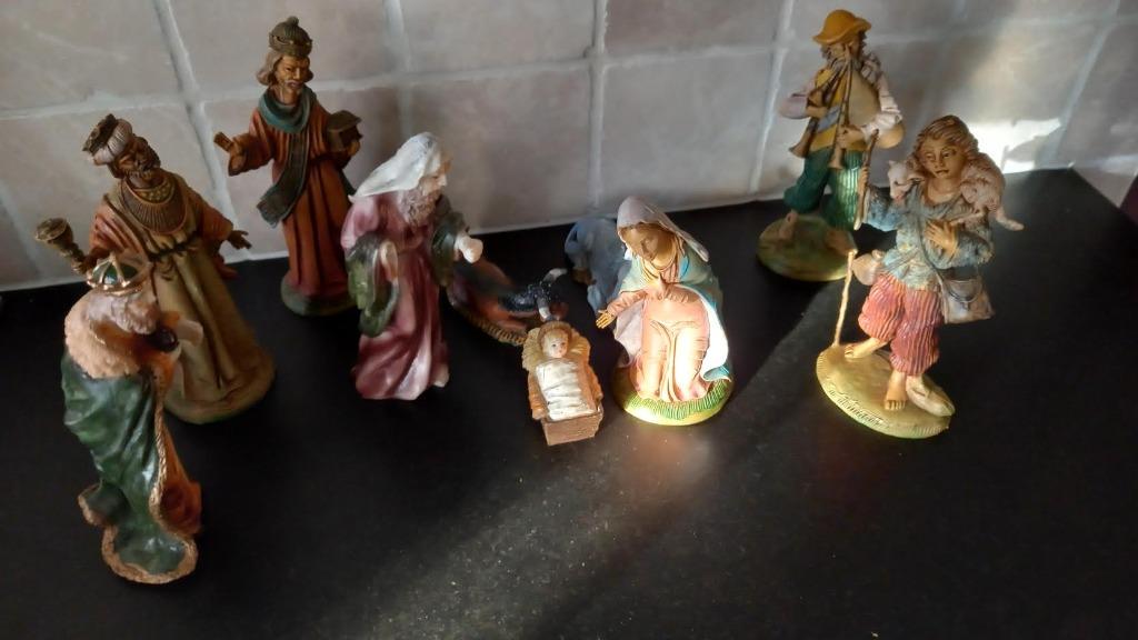 Kerstbeeldjes 10 stuks, Diversen, Kerst, Gebruikt, Ophalen of Verzenden