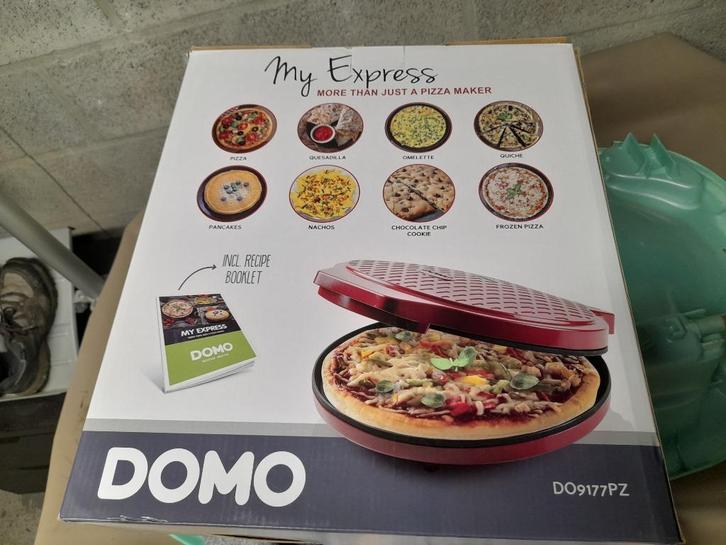DOMO - My Express - Pizza Maker - Machine à pizza, Tuin en Terras, Pizzaovens, Gebruikt, Ophalen