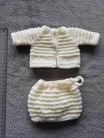 Poppenset, vest en rok in het wit, nieuw, Kinderen en Baby's, Speelgoed | Poppen, Ophalen of Verzenden, Nieuw, Babypop